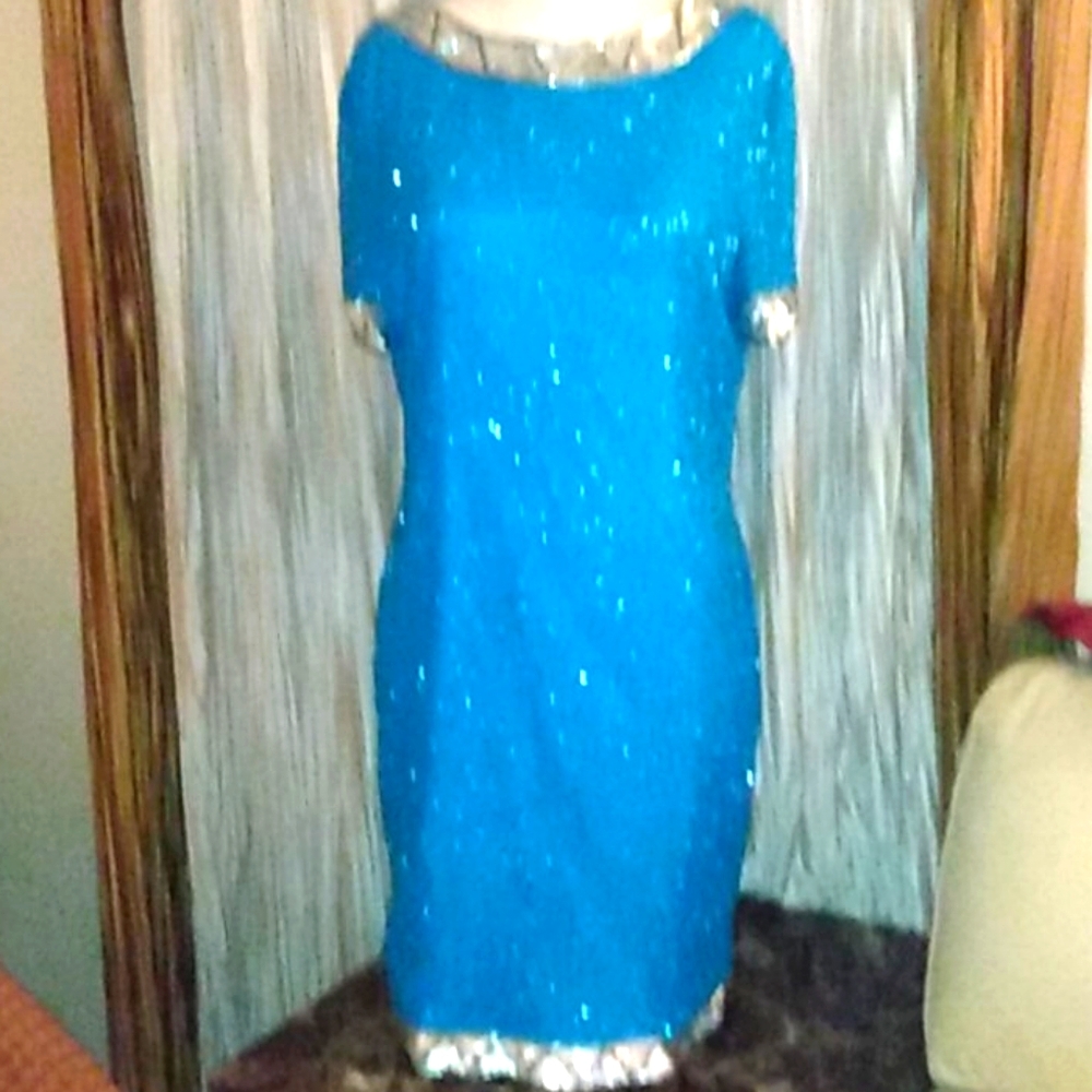 Beaded cocktail dress